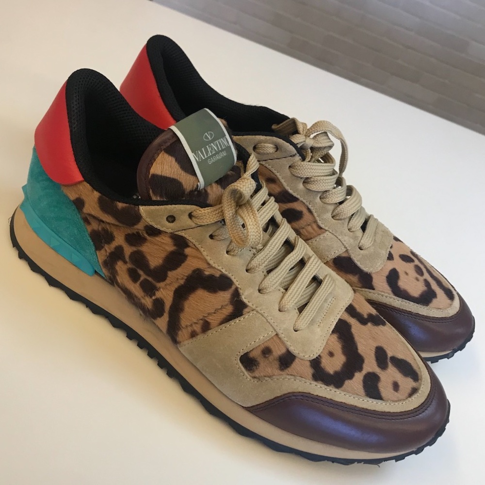 Valentino rockrunner Men Size 44 Leopard